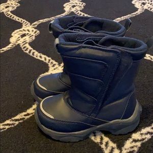 Lands End Kids Navy Snow Boots Size 9M